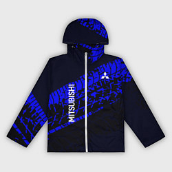 Ветровка с капюшоном женская Mitsubishi, цвет: 3D-белый