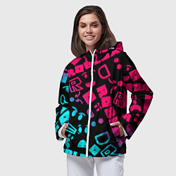 Ветровка с капюшоном женская Roblox, цвет: 3D-белый — фото 2