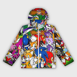 Ветровка с капюшоном женская Sonic, цвет: 3D-белый
