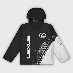 Ветровка с капюшоном женская LEXUS ЛЕКСУС, цвет: 3D-черный