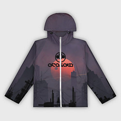 Ветровка с капюшоном женская Cyberpunk 2077 - Arasaka, цвет: 3D-белый