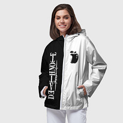 Ветровка с капюшоном женская Death Note, цвет: 3D-белый — фото 2