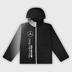 Ветровка с капюшоном женская MERCEDES МЕРСЕДЕС, цвет: 3D-белый