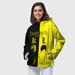Ветровка с капюшоном женская Death Note, цвет: 3D-черный — фото 2
