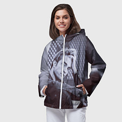 Ветровка с капюшоном женская Роберт Паттинсон, цвет: 3D-белый — фото 2