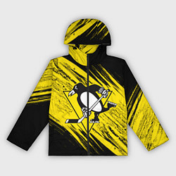 Ветровка с капюшоном женская Pittsburgh Penguins Sport, цвет: 3D-черный