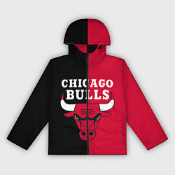 Ветровка с капюшоном женская Чикаго Буллз, цвет: 3D-черный