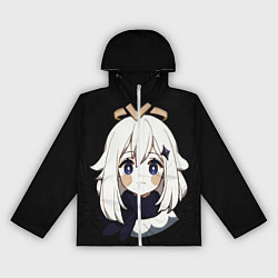 Ветровка с капюшоном женская Genshin Impact Paimon, цвет: 3D-белый