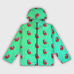 Ветровка с капюшоном женская Among us, цвет: 3D-черный