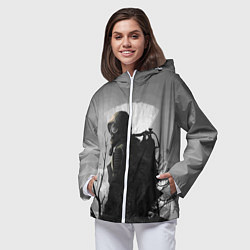 Ветровка с капюшоном женская СТАЛКЕР 2, цвет: 3D-белый — фото 2