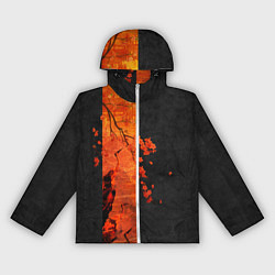 Ветровка с капюшоном женская ЦАПЛЯ, цвет: 3D-белый