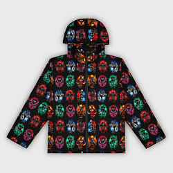 Ветровка с капюшоном женская Моя геройская академия, цвет: 3D-черный