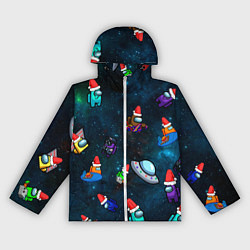 Ветровка с капюшоном женская Among Us 2021, цвет: 3D-белый