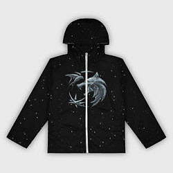 Ветровка с капюшоном женская Ведьмак Зима, цвет: 3D-белый