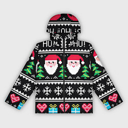 Ветровка с капюшоном женская Ho! Ho! Ho!, цвет: 3D-черный