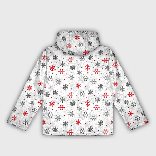 Женская ветровка Снежинки / 3D-Черный – фото 2