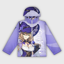 Ветровка с капюшоном женская GENSHIN IMPACT, ЛИЗА, цвет: 3D-белый