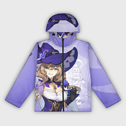 Ветровка с капюшоном женская GENSHIN IMPACT, ЛИЗА, цвет: 3D-черный