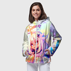 Ветровка с капюшоном женская GENSHIN IMPACT, цвет: 3D-белый — фото 2
