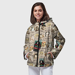 Ветровка с капюшоном женская Ван пис, цвет: 3D-черный — фото 2