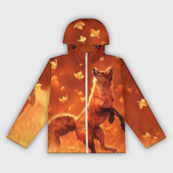 Ветровка с капюшоном женская Лисенок, цвет: 3D-белый