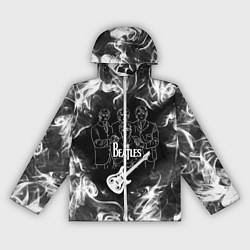 Ветровка с капюшоном женская The Beatles, цвет: 3D-белый