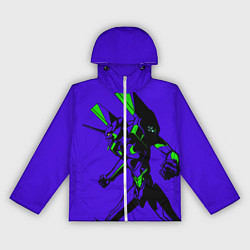 Ветровка с капюшоном женская Евангилион, цвет: 3D-белый