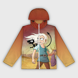 Ветровка с капюшоном женская Разочарование, цвет: 3D-белый