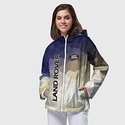 Ветровка с капюшоном женская LAND ROVER, цвет: 3D-белый — фото 2