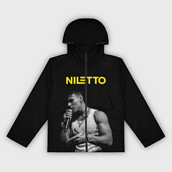 Ветровка с капюшоном женская НИЛЕТТО, цвет: 3D-черный