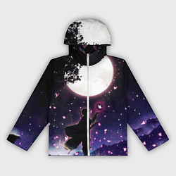 Ветровка с капюшоном женская Шинобу Кочо Клинок демонов, цвет: 3D-белый