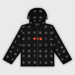 Ветровка с капюшоном женская Любовь, смерть и роботы, цвет: 3D-черный