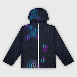 Ветровка с капюшоном женская НЕОНОВАЯ БРОНЯ НЕО БРОНЯ, цвет: 3D-белый