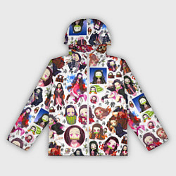 Ветровка с капюшоном женская НЕЗУКО, цвет: 3D-белый