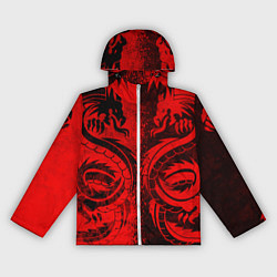 Женская ветровка BLACK RED DRAGONS TATOO