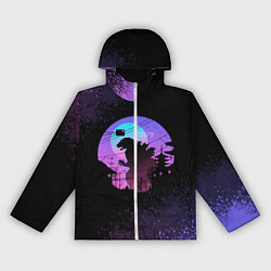 Ветровка с капюшоном женская GODZILLA ГОДЗИЛЛА, цвет: 3D-белый