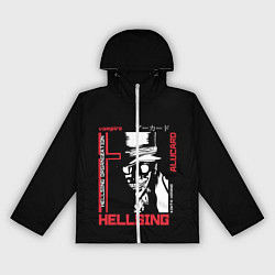Ветровка с капюшоном женская Hellsing, цвет: 3D-белый