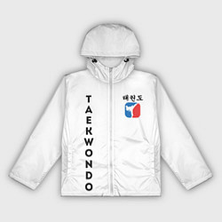 Ветровка с капюшоном женская Тхэквондо Taekwondo, цвет: 3D-белый
