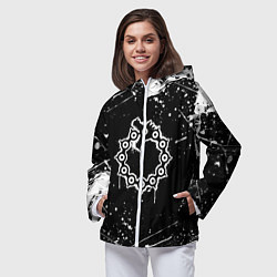 Ветровка с капюшоном женская 7 СМЕРТНЫХ ГРЕХОВ МЕЛИОДАС, цвет: 3D-белый — фото 2