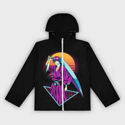 Ветровка с капюшоном женская Retro - Ичиго Куросаки, цвет: 3D-белый