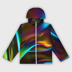 Ветровка с капюшоном женская Градиент, цвет: 3D-белый