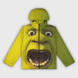 Ветровка с капюшоном женская Shrek is Yelling, цвет: 3D-черный