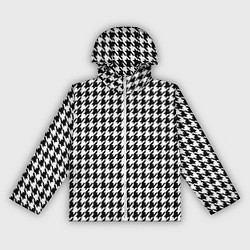 Ветровка с капюшоном женская Гусиная лапка, цвет: 3D-белый