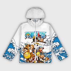 Ветровка с капюшоном женская ONE PIECE ВАН ПИС МОРЕ, цвет: 3D-белый