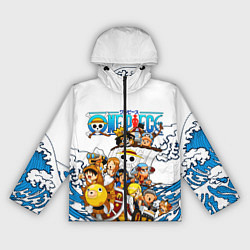 Ветровка с капюшоном женская ONE PIECE ВАН ПИС МОРЕ, цвет: 3D-черный