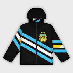 Ветровка с капюшоном женская Сборная Аргентины, цвет: 3D-черный