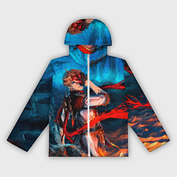 Ветровка с капюшоном женская Tartaglia art, цвет: 3D-белый