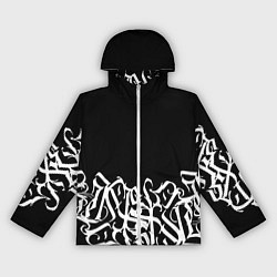 Ветровка с капюшоном женская КАЛЛИГРАФИЯ CALLIGRAPHY, цвет: 3D-белый