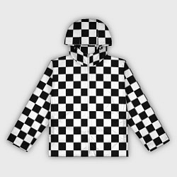 Ветровка с капюшоном женская Шахматист, цвет: 3D-белый