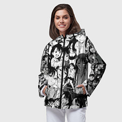 Ветровка с капюшоном женская Nagatoro Sempai, цвет: 3D-черный — фото 2